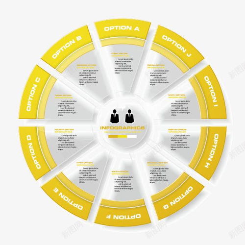 黄白色简约信息图表 演示图形 选项信息图表 黄白色信息图表 元素 免抠png 设计图片 免费下载 页面网页 平面电商 创意素材 立体标签素材